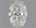 Natural Diamond 0.41 Carats, Oval with  Cut, F Color, VS2 Clarity and Certified by GIA