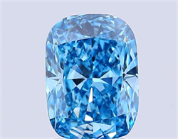 Picture of Lab Grown Diamond 2.51 Carats, CUSHION MODIFIED with  Cut, Fancy Vivid Blue Color, VS1 Clarity and Certified by IGI