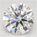 Lab Grown Diamond 3.32 Carats, Round with Ideal Cut, D Color, VVS1 Clarity and Certified by IGI