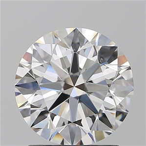 Picture of Natural Diamond 1.81 Carats, Round with Excellent Cut, E Color, VS2 Clarity and Certified by GIA