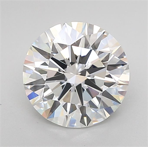 Picture of Lab Grown Diamond 3.01 Carats, Round with Ideal Cut, E Color, IF Clarity and Certified by IGI