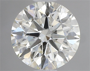 Picture of Natural Diamond 0.92 Carats, Round with Excellent Cut, L Color, SI2 Clarity and Certified by GIA