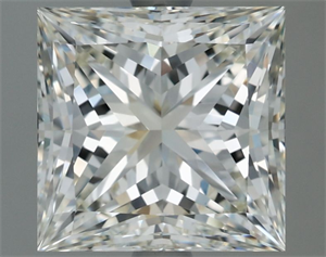Picture of Natural Diamond 2.54 Carats, Princess with  Cut, J Color, VS1 Clarity and Certified by IGI