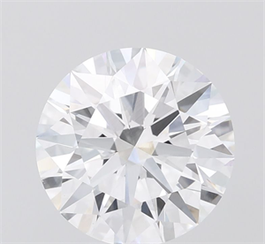 Picture of Lab Grown Diamond 3.08 Carats, Round with Ideal Cut, D Color, VVS2 Clarity and Certified by IGI