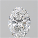 Natural Diamond 1.20 Carats, Oval with  Cut, E Color, SI2 Clarity and Certified by GIA
