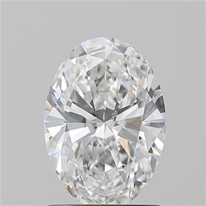 Picture of Natural Diamond 1.20 Carats, Oval with  Cut, E Color, SI2 Clarity and Certified by GIA