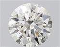 Natural Diamond 0.42 Carats, Round with Excellent Cut, J Color, VVS1 Clarity and Certified by GIA
