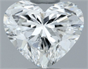 Natural Diamond 0.60 Carats, Heart with  Cut, G Color, SI2 Clarity and Certified by GIA