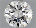Natural Diamond 0.41 Carats, Round with Excellent Cut, F Color, VVS1 Clarity and Certified by GIA