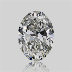 Picture of Natural Diamond 0.53 Carats, Oval with  Cut, H Color, VVS2 Clarity and Certified by GIA