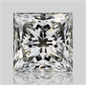 Natural Diamond 1.01 Carats, Princess with  Cut, J Color, VS1 Clarity and Certified by GIA