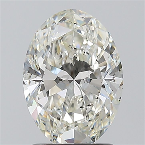 Picture of Natural Diamond 1.50 Carats, Oval with  Cut, I Color, SI2 Clarity and Certified by GIA