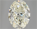 Natural Diamond 1.01 Carats, Oval with  Cut, K Color, VVS2 Clarity and Certified by GIA