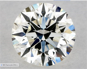Picture of Natural Diamond 0.70 Carats, Round with Excellent Cut, J Color, SI1 Clarity and Certified by GIA