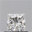 Natural Diamond 0.46 Carats, Princess with  Cut, F Color, VS2 Clarity and Certified by GIA