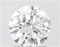 Lab Grown Diamond 1.53 Carats, Round with Ideal Cut, D Color, VVS2 Clarity and Certified by IGI