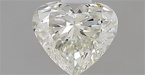 Picture of Natural Diamond 0.50 Carats, Heart with  Cut, I Color, IF Clarity and Certified by IGI