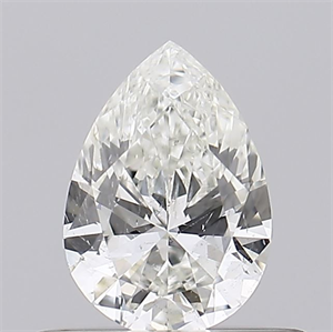 Picture of Natural Diamond 0.41 Carats, Pear with  Cut, I Color, SI2 Clarity and Certified by GIA