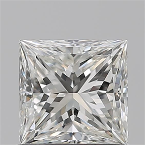 Picture of Natural Diamond 0.90 Carats, Princess with  Cut, H Color, VS1 Clarity and Certified by GIA