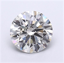 Lab Grown Diamond 1.74 Carats, Round with Ideal Cut, G Color, VS2 Clarity and Certified by IGI