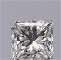 Diamante Natural 0.54 quilates, Princesa , Color H, claridad VVS2 y certificado IGI
