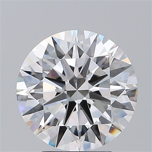 Picture of Lab Grown Diamond 3.04 Carats, Round with Ideal Cut, D Color, VS1 Clarity and Certified by IGI