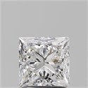 Natural Diamond 1.60 Carats, Princess with  Cut, F Color, VVS2 Clarity and Certified by GIA