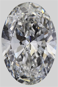 Foto Diamante Natural 0.51 quilates, Ovalado , Color F, claridad VVS2 y certificado GIA de