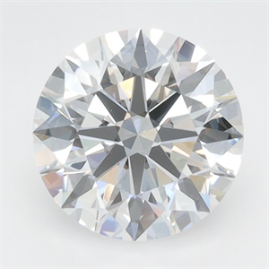 Picture of Lab Grown Diamond 2.10 Carats, Round with Excellent Cut, D Color, IF Clarity and Certified by GIA