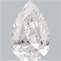 Diamante Natural 0.55 quilates, De pera , Color E, claridad SI2 y certificado GIA
