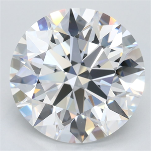 Picture of Lab Grown Diamond 4.24 Carats, Round with Excellent Cut, D Color, IF Clarity and Certified by GIA