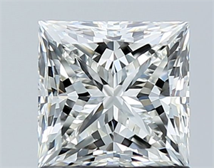 Picture of Natural Diamond 1.21 Carats, Princess with  Cut, H Color, VS1 Clarity and Certified by GIA