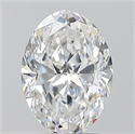 Natural Diamond 2.01 Carats, Oval with  Cut, D Color, SI1 Clarity and Certified by GIA