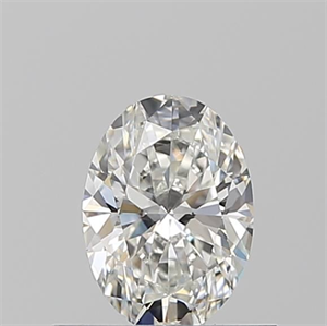 Picture of Natural Diamond 0.51 Carats, Oval with  Cut, G Color, VVS2 Clarity and Certified by GIA