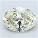 Diamante Natural 1.70 quilates, Ovalado , Color N, claridad SI2 y certificado GIA