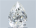 Natural Diamond 0.90 Carats, Pear with  Cut, I Color, SI1 Clarity and Certified by GIA