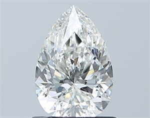 Picture of Natural Diamond 0.90 Carats, Pear with  Cut, I Color, SI1 Clarity and Certified by GIA