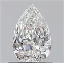 Natural Diamond 0.50 Carats, Pear with  Cut, F Color, VS2 Clarity and Certified by GIA