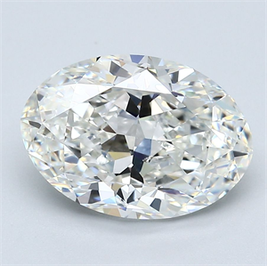 Picture of Natural Diamond 3.50 Carats, Oval with  Cut, G Color, VVS2 Clarity and Certified by GIA
