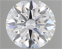 Natural Diamond 0.44 Carats, Round with Excellent Cut, E Color, VVS2 Clarity and Certified by GIA