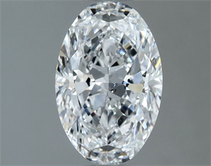 Picture of Natural Diamond 1.00 Carats, Oval with  Cut, E Color, SI1 Clarity and Certified by GIA