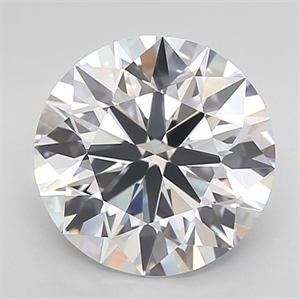 Picture of Lab Grown Diamond 2.73 Carats, Round with Ideal Cut, E Color, IF Clarity and Certified by IGI