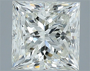 Foto Diamante Natural 3.01 quilates, Princesa , Color J, claridad SI2 y certificado GIA de