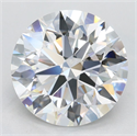 Lab Grown Diamond 3.42 Carats, Round with Excellent Cut, D Color, VVS1 Clarity and Certified by GIA
