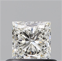 Diamante Natural 0.52 quilates, Princesa , Color I, claridad IF y certificado GIA