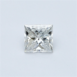 Picture of Natural Diamond 0.35 Carats, Princess with  Cut, D Color, SI1 Clarity and Certified by GIA