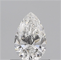Diamante Natural 0.51 quilates, De pera , Color E, claridad VVS1 y certificado GIA
