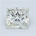 Natural Diamond 1.51 Carats, Princess with  Cut, J Color, VVS2 Clarity and Certified by GIA