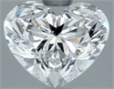 Natural Diamond 2.00 Carats, Heart with  Cut, G Color, SI2 Clarity and Certified by IGI