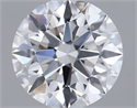 Lab Grown Diamond 1.07 Carats, Round with Ideal Cut, E Color, VVS2 Clarity and Certified by IGI